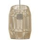 Golden Lighting Seabrooke 1-Light Outdoor Pendant in Natural Black, , large