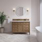 James Martin Brittany 48" Single Bathroom Vanity in Pecan with 3 cm Eternal Jasmine Pearl Silestone Top and Rectangular Sink, , large