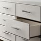 Ashley Zuraleus 5-Piece King Upholstered Panel Bedroom Set in Matte White, , large