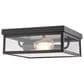 Vaxcel Clinton 2-Light Outdoor Flush Mount in Matte Black, , large