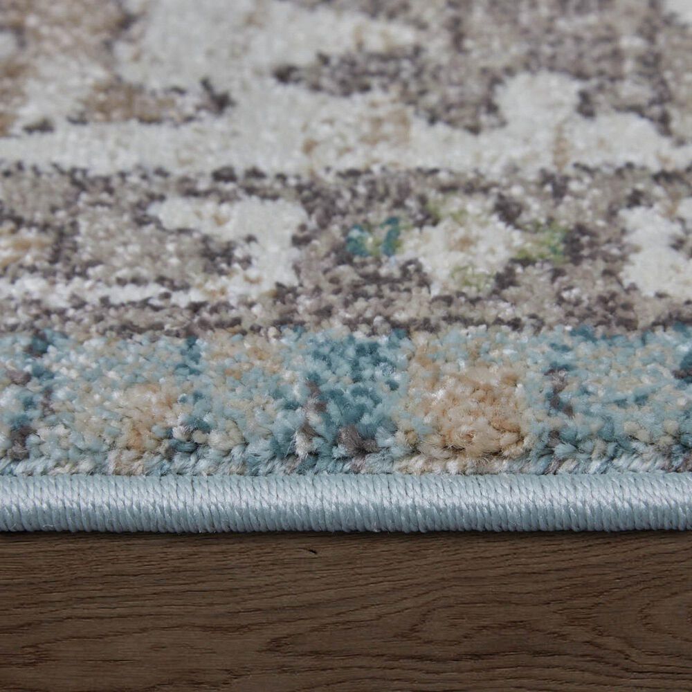 Feizy Dartmouth 39QNF 10&#39; x 12&#39;8&quot; Blue and Multicolor Area Rug, , large
