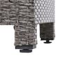 Hearth and Haven Puerta Outdoor Cube Wicker Side Table with Iron Frame in Black, , large