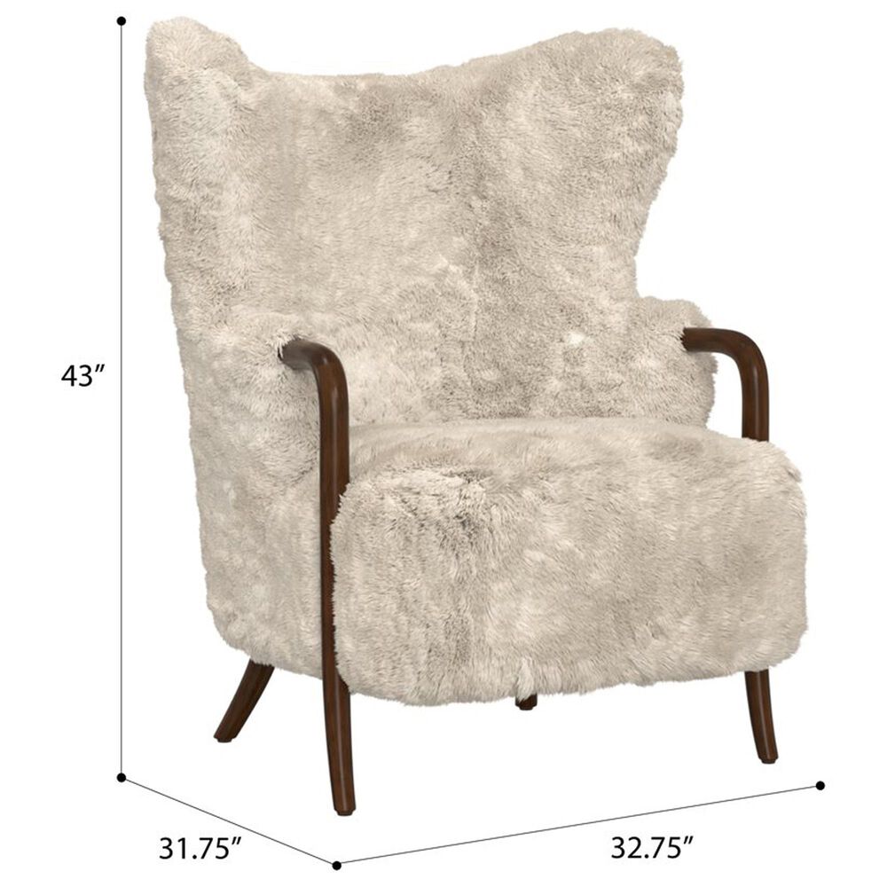 Golden Wave Furniture Micah Accent Chair in Cream, , large
