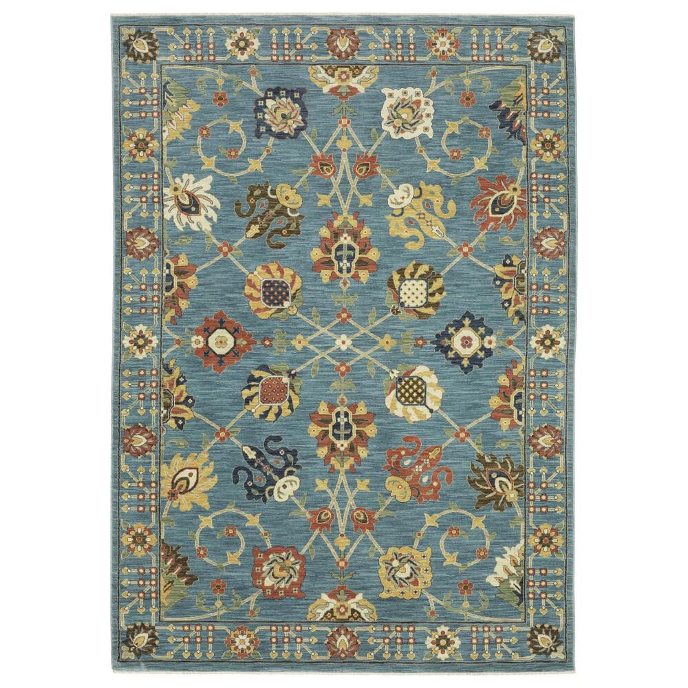 Oriental Weavers Francesca FR01E 6"7" x 9"6" Blue Area Rug, , large