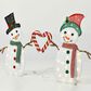 HOMLUX 2-Piece Heart Snowman with LED Lights in White, , large