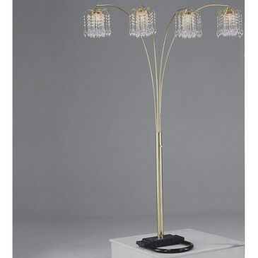 37B Rain Drop Floor Lamp in Gold, , large