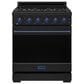 Thor Kitchen Gordon Ramsay 4.6 Cu. Ft. Professional Gas Range with Blue Handle Kit in Black, , large