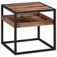 Blue River Ludgate End Table in Rustic Acacia and Black, , large