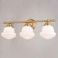 Vaxcel Huntley 3-Light Bathroom Vanity in Natural Brass, , large
