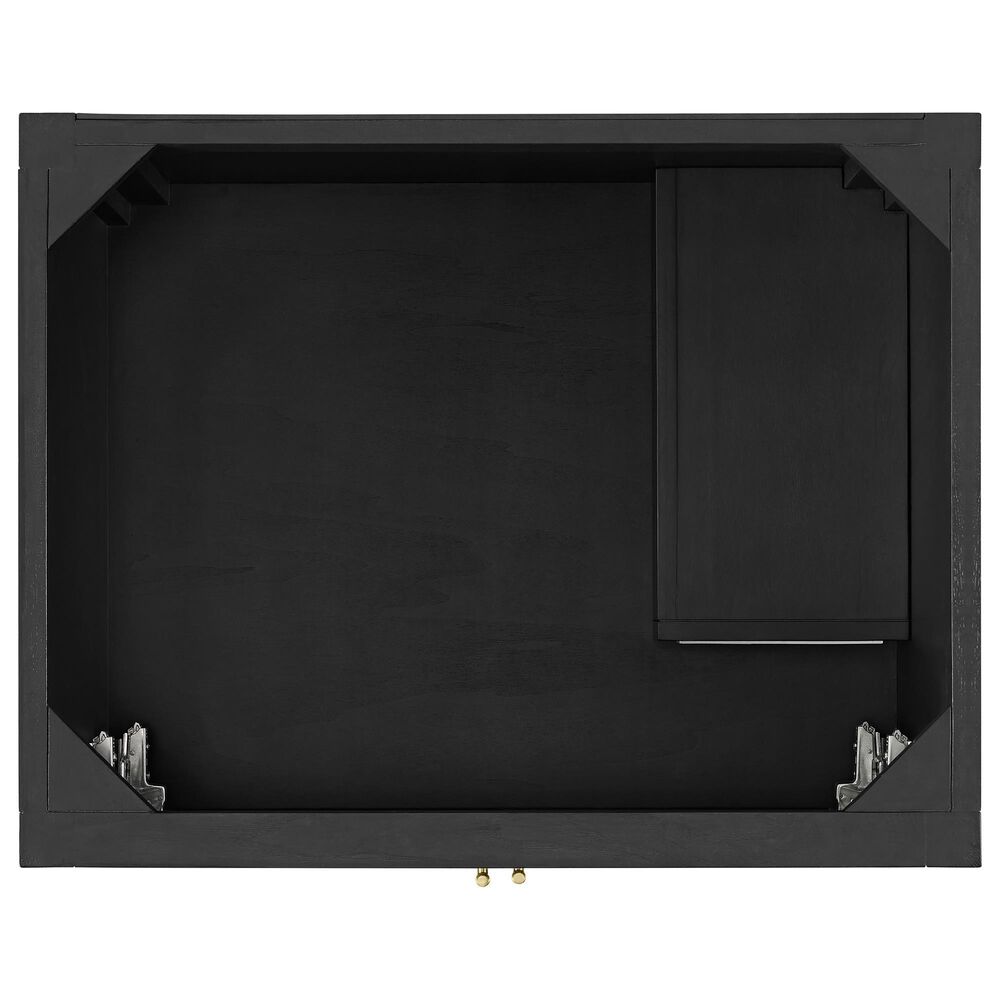 James Martin Myrrin 30" Single Bathroom Vanity in Carbon Oak with 3 cm Tajnar Eclos Top and Rectangular Sink, , large