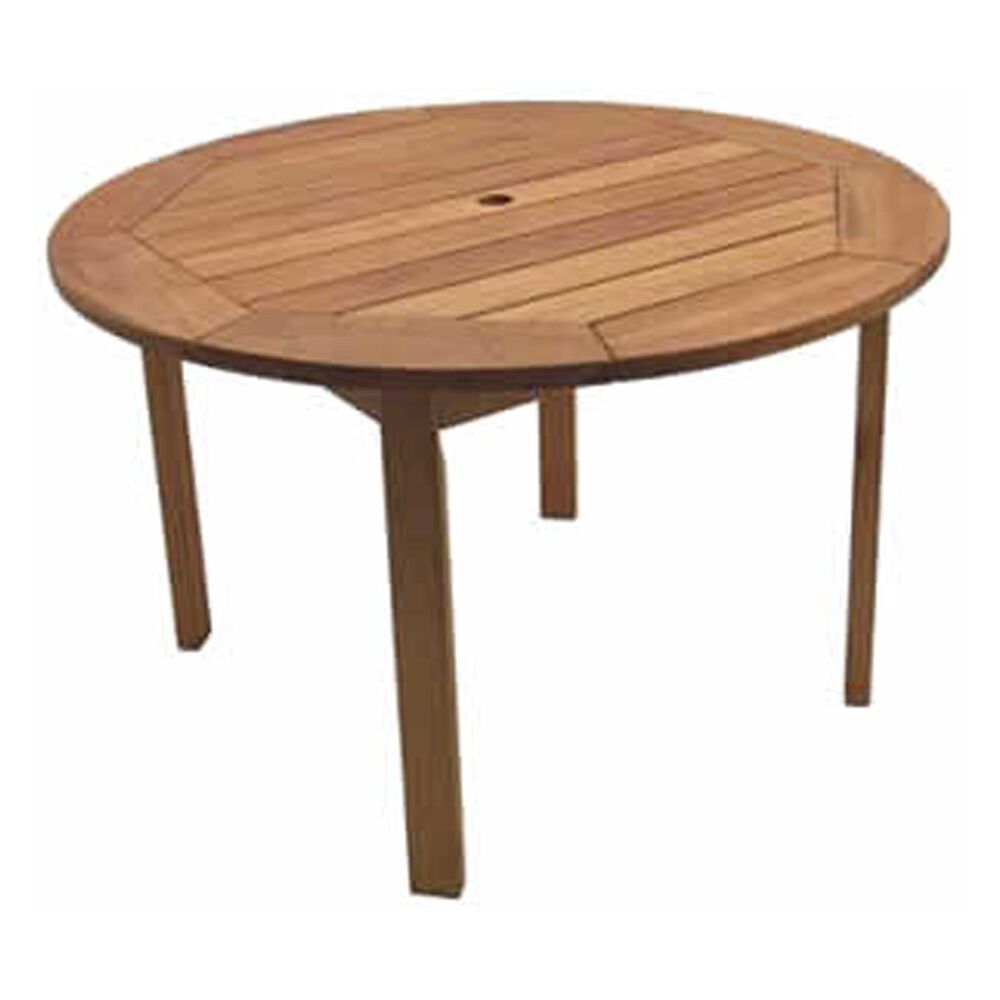 International Home Miami Milano Eucalyptus Round Wood Table, , large