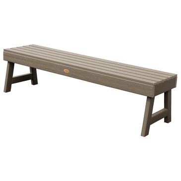 Highwood USA Weatherly Picnic Backless Bench in Woodland Brown, , large