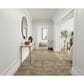 Nourison Courtyard Ivory and Green 4" Square Indoor/Outdoor Area Rug, , large