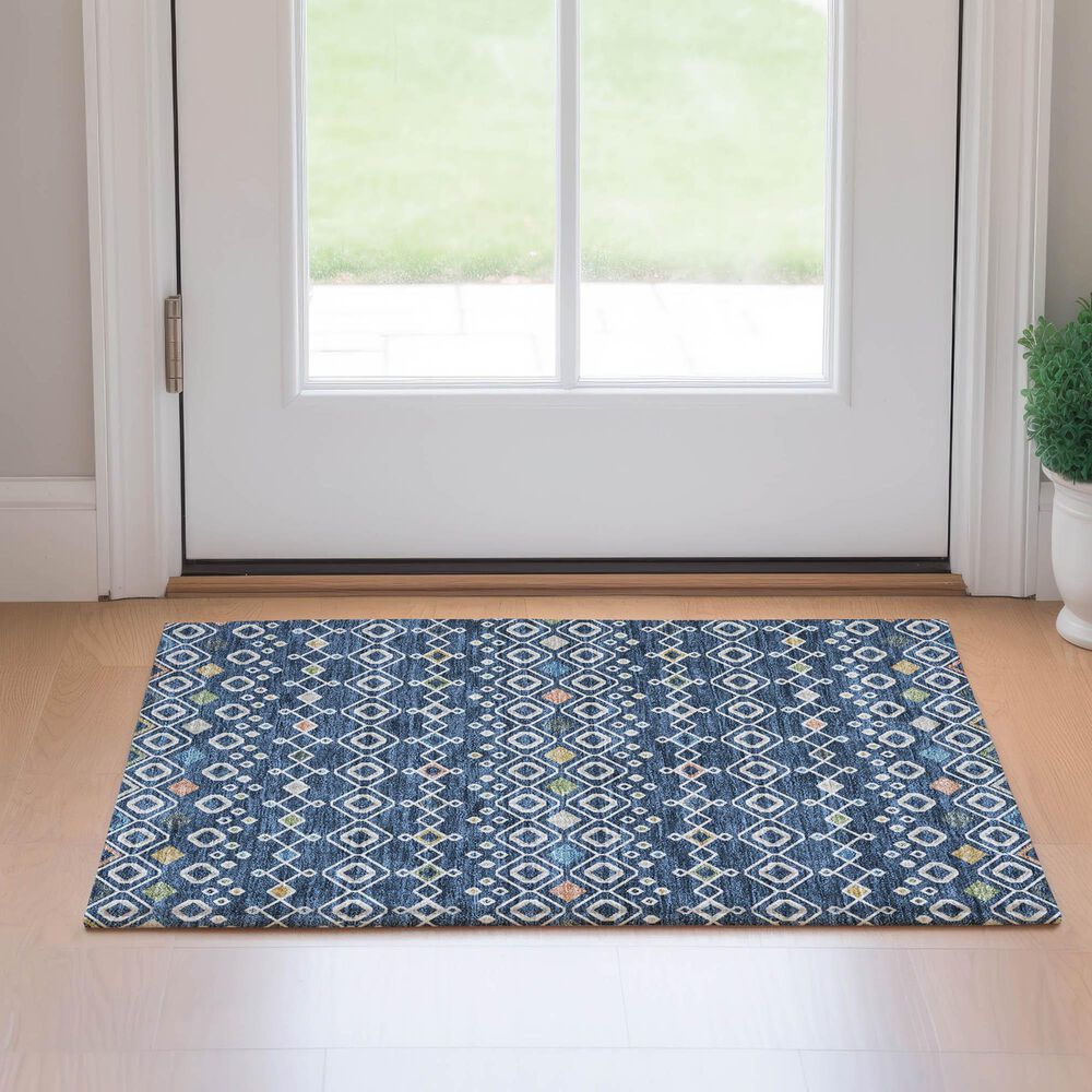 Dalyn Rug Company Neo NO12 1&#39;8&quot; x 2&#39;6&quot; Navy Area Rug, , large