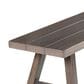Steve Silver Marina Patio Backless Bench in Dark Walnut, , large