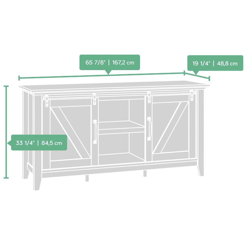 Sauder Dakota Pass 66&quot; Credenza in Craftsman Oak, , large