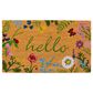 Calloway Mills Floral Hello Multicolor 1"5" x 2"5" Doormat, , large