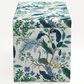 Rifle Paper Co Crafted by Cloth & Company Willie Storage Bench in Peacock Blue/White, , large