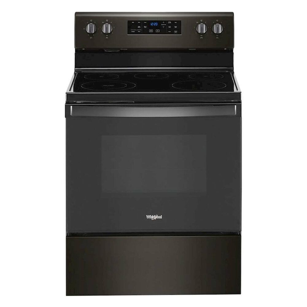 Whirlpool 5.3 Cu. Ft. Electric Range with 5-Elements in Black Stainless Steel, , large