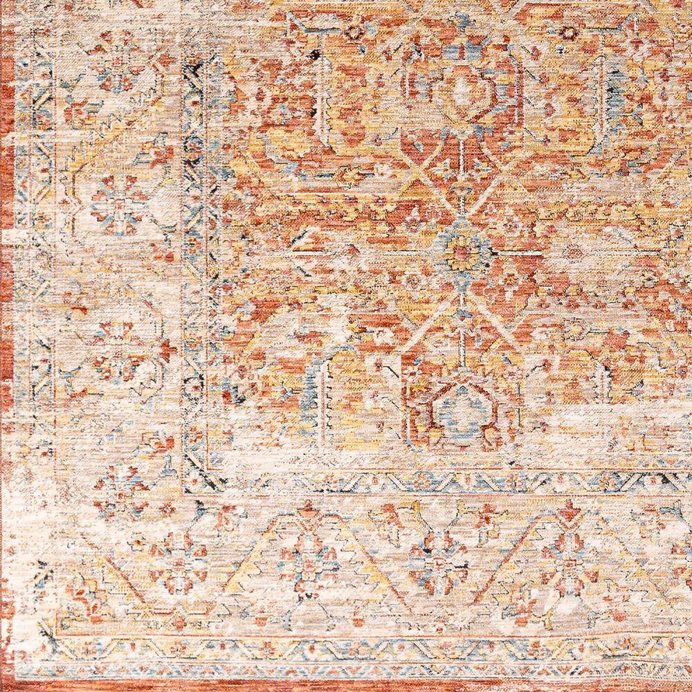 Surya Aspendos 2&#39; x 2&#39;11&quot; Rust, Burgandy, Dusty Pink, Demin, Wheat, Taupe, Gray, Black and Cream Area Rug, , large