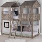 Forest Grove Twin over Twin Treehouse Bed in Dark Grey, , large