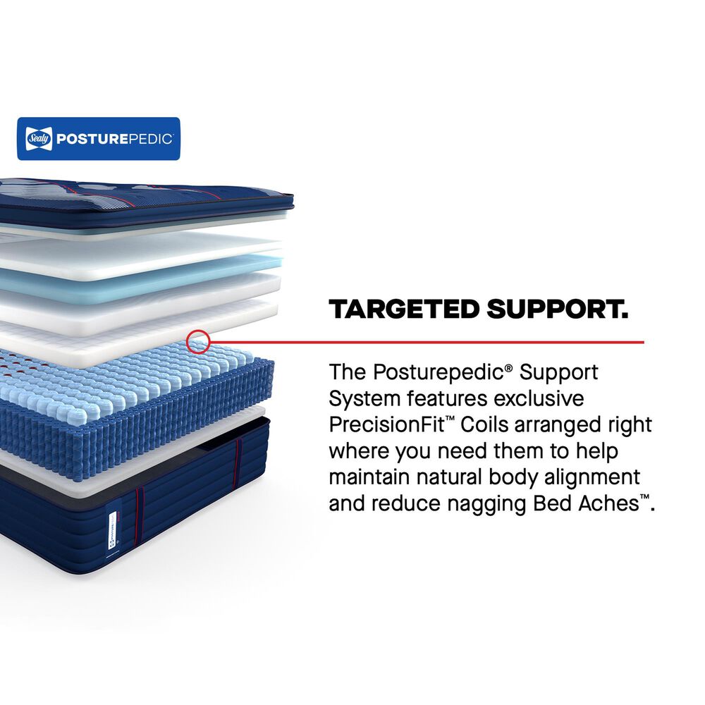 Sealy Posturepedic Elite Spring Brenham II Firm Euro Pillow Top California King Mattress, , large