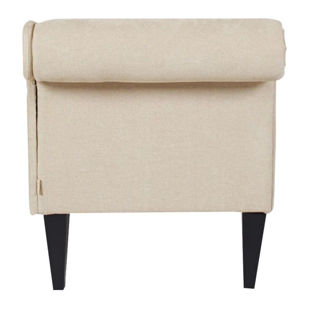 Jennifer Taylor Home Harrison Tufted Roll Arm Chaise Lounge Beige NFM