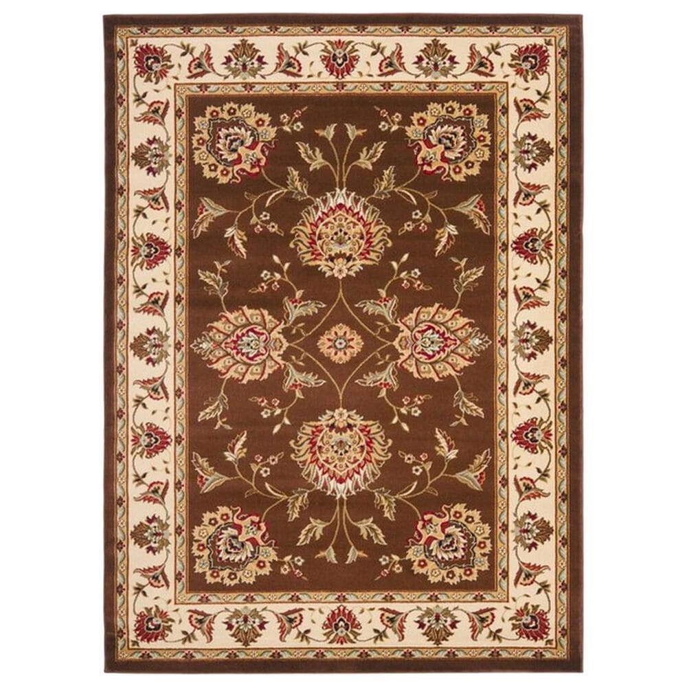 Safavieh Lyndhurst LNH555 4" x 6" Brown and Ivory Area Rug, , large