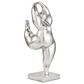Maple and Jade 20" x 7" Dancing Women Sculpture in Silver, , large