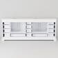 Lexora Home Dukes 84" Double Bathroom Vanity in White with 2 cm White Quartz Top and Rectangular Sinks, , large
