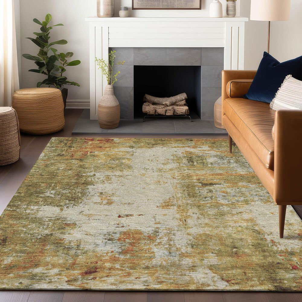 Dalyn Rug Company Ravenna RN1 8&#39; x 10&#39; Olive Area Rug, , large