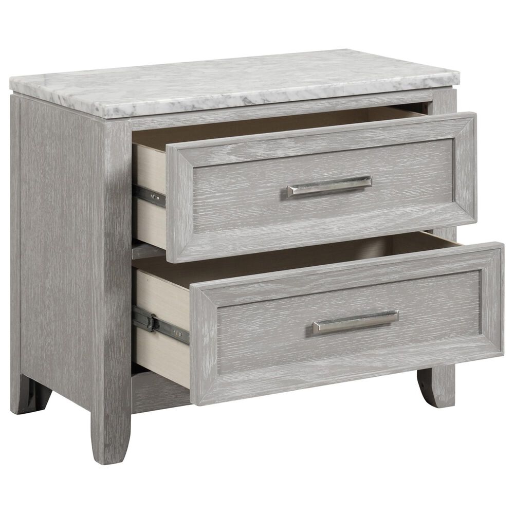 New Heritage Design Fiona 4-Piece Queen Bedroom Set in Mist Gray, , large