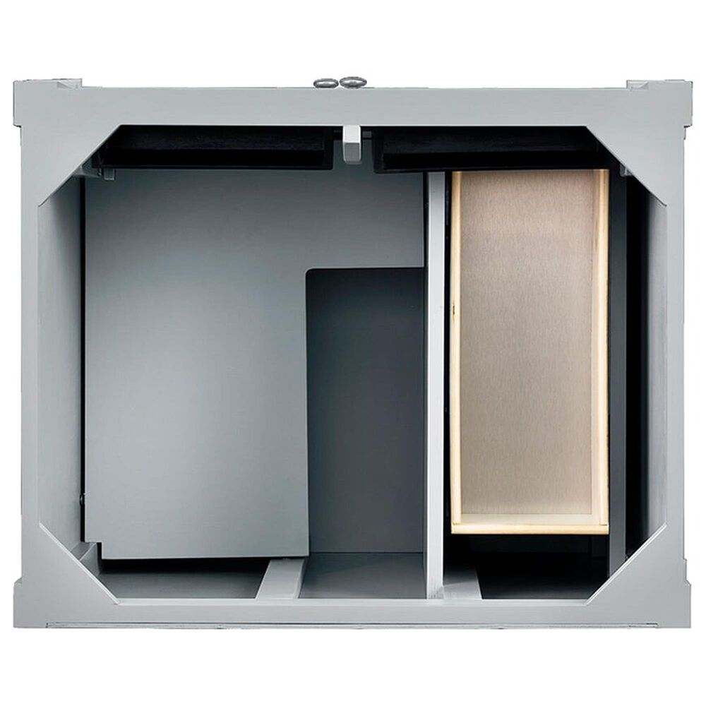 James Martin Vanities Brittany 30" Single Bathroom Vanity in Urban Gray with 3 cm Parisien Bleu Quartz Top and Rectangular Sink, , large