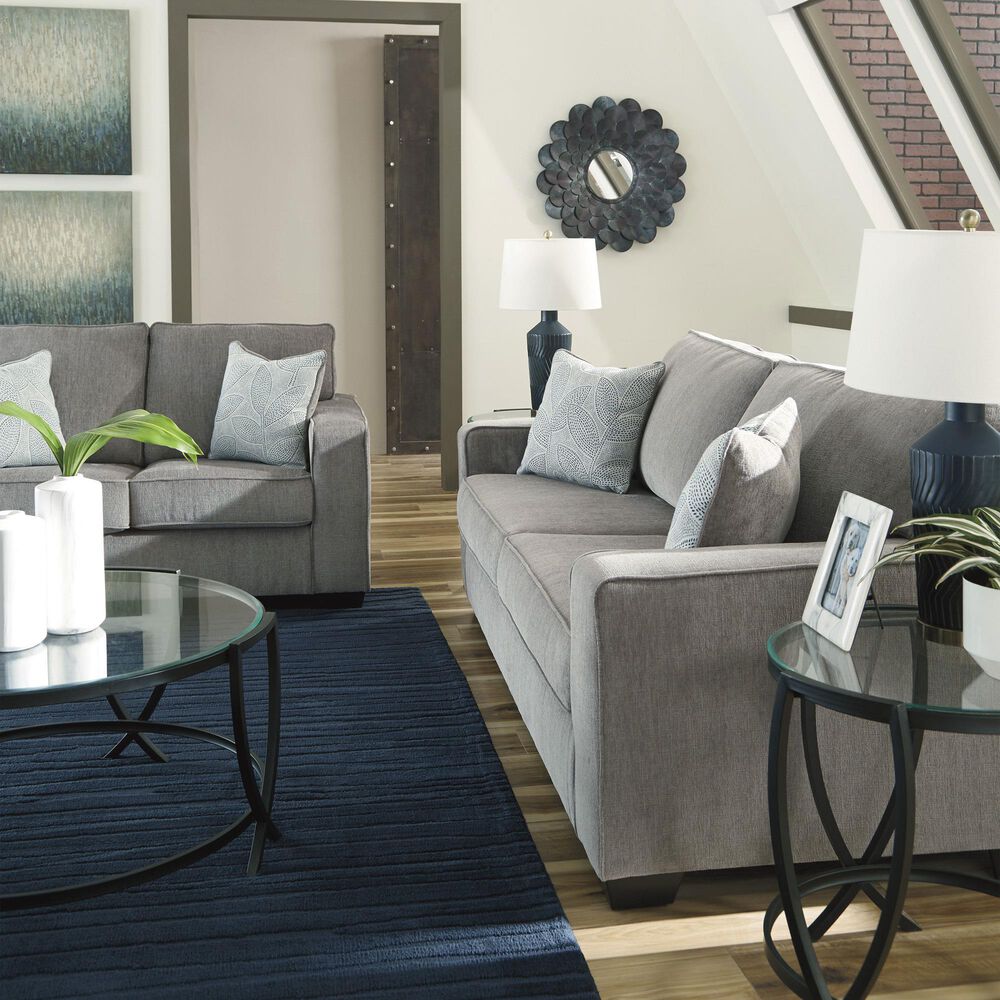 ASHLEY Altari, Sharstorm and Norbert 7-Piece Living Room Set in Alloy, , large