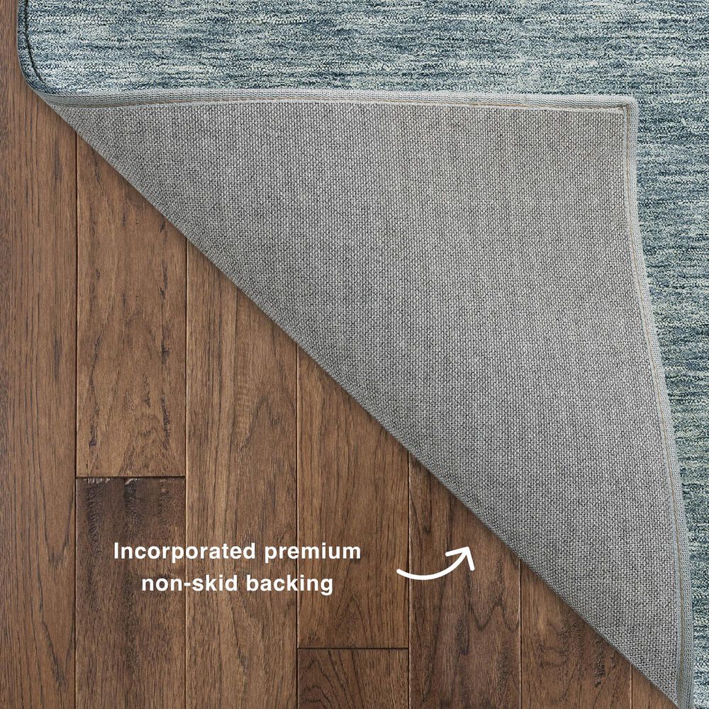 Dalyn Rug Company Soft Essentials Solid Denim 8' Round Indoor/Outdoor Area Rug, , large