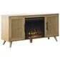 Classic Flame 57" Cane Media Fireplace in Campbell Oak, , large