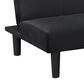 Pacific Landing Stanford Push Back Convertible Sofa Bed in Black, , large