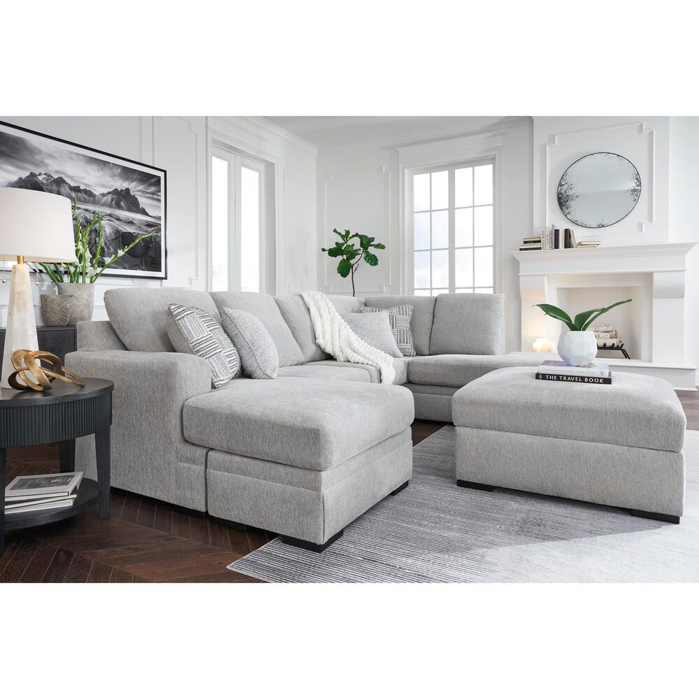 Ashley Gabyleigh 2-Piece Stationary Right Facing Sectional in Nickel, , large