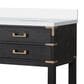 Lexora Home Norwalk 72" Double Bathroom Vanity in Black Oak with White Quartz Top and Rectangular Sinks, , large