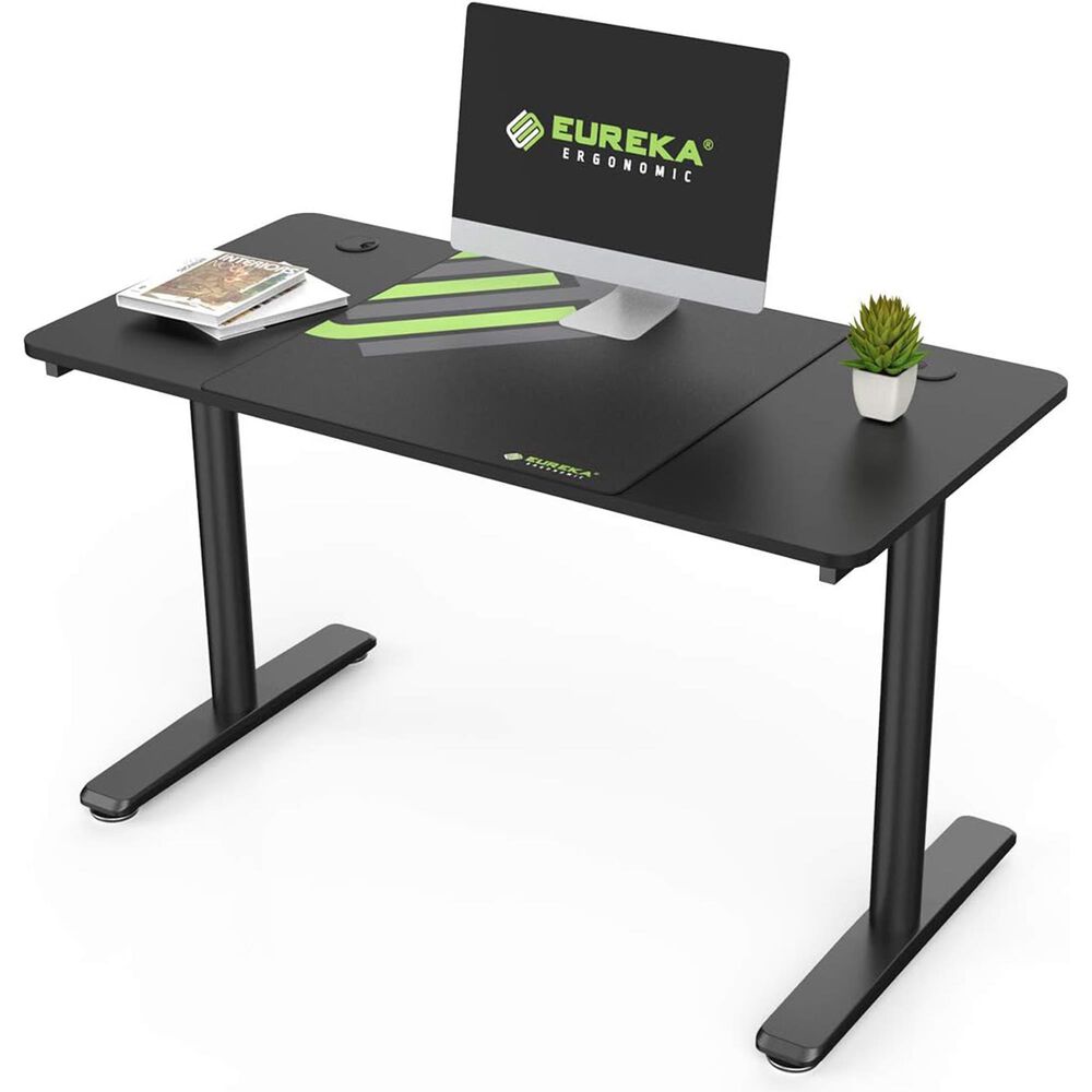 Eureka Ergonomics 47"" Gaming Desk in Black, , large
