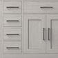 Lexora Home Abbey 48" Single Bathroom Vanity in White Oak with 2 cm White Quartz Top and Rectangular Sink, , large