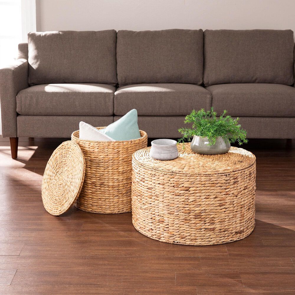 Southern Enterprises Satalia 2-Piece Storage Tables in Natural, , large