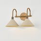 Troy Lighting Jovani 2-Light Bath Vanity in Patina Brass and Soft Sand, , large