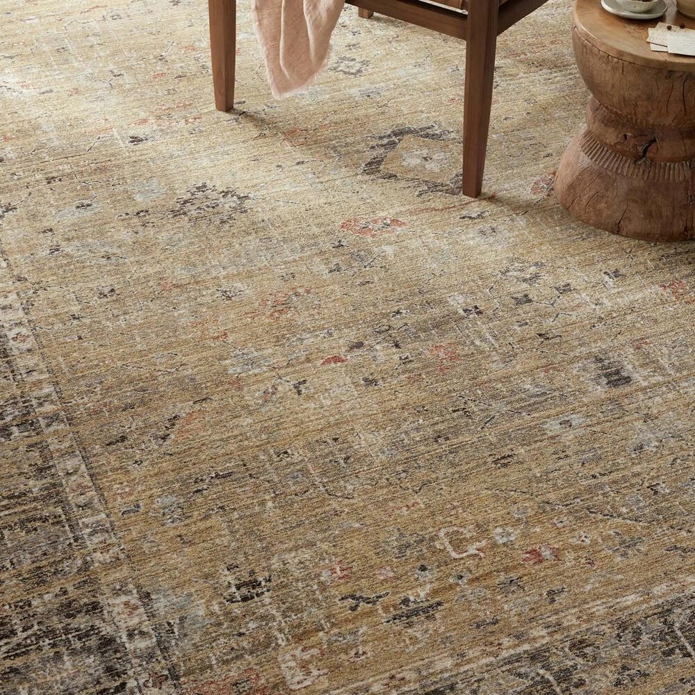 Magnolia Home Millie 5&#39;3&quot; x 7&#39;6&quot; Gold and Charcoal Area Rug, , large