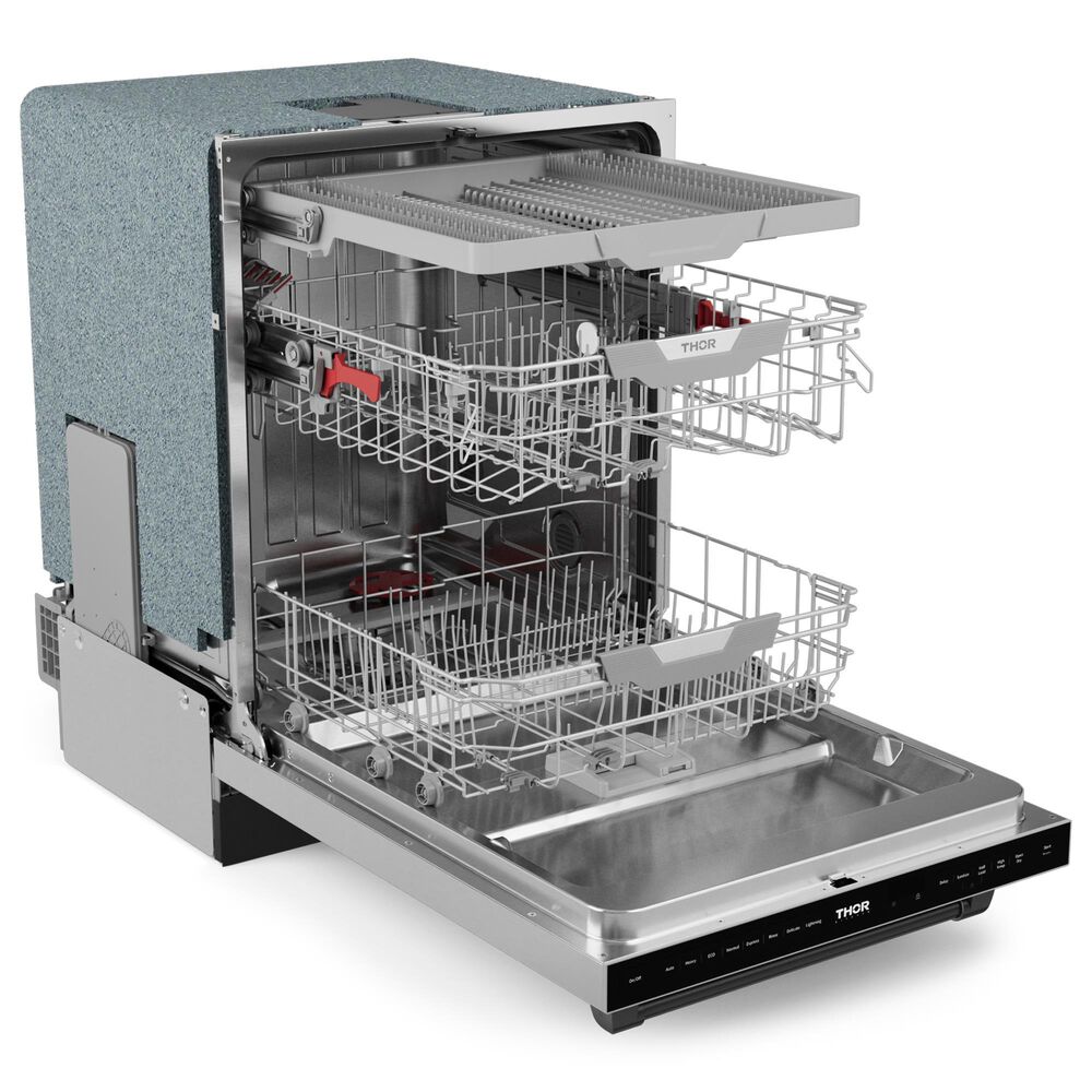 THOR KITCHEN Gordon Ramsay 24&quot; Built-In Dishwasher with Black Handle Kit in Stainless Steel, , large