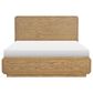St Claire Home Margot Full Platform Panel Bed in Desert Oak and Cloud White, , large