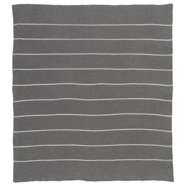 Surya Torsten 50" x 70" Throw in Medium Gray and Cream, , large