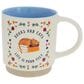 Pavilion 18 oz Books and Cats Mug in White, , large