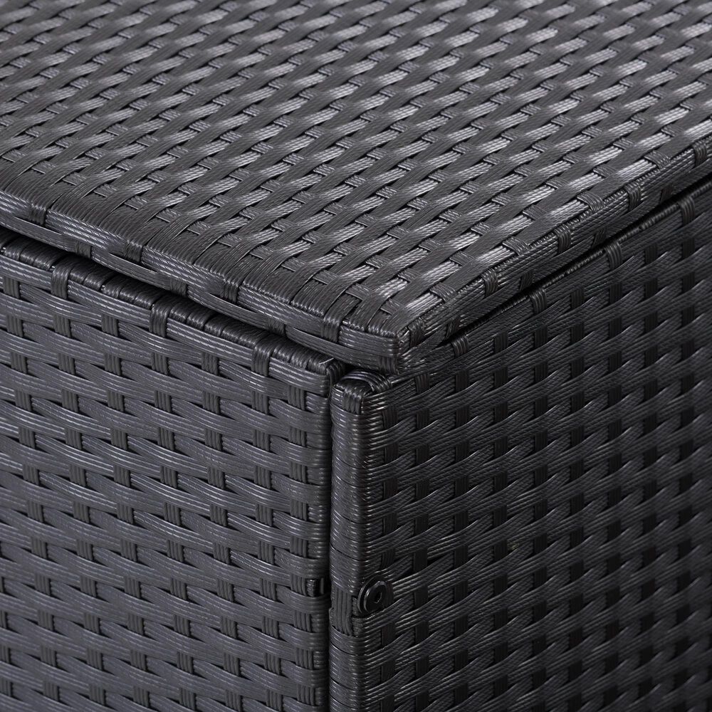 CorLiving Parksville Patio Cushion Box in Black, , large