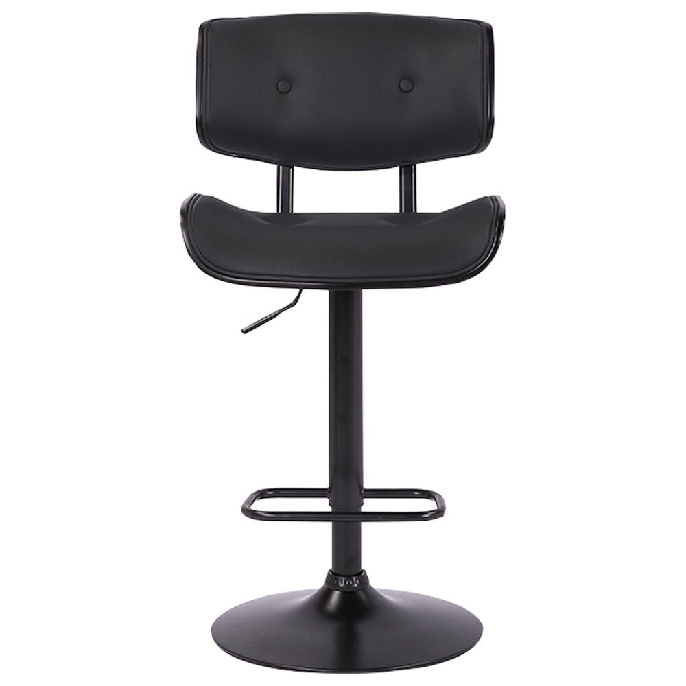 Blue River Brooklyn Adjustable Swivel Bar Stool in Black, , large